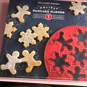 Williams Sonoma holiday pancake flipper. Sealed box. Never been opened or used.